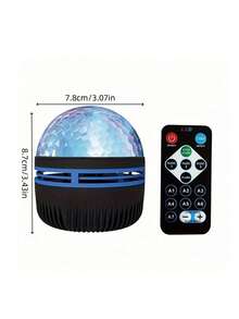 1 pieza Proyector de olas - Alimentado por USB con efecto de olas, control remoto, ajustable, crea ambiente de olas oceánicas, adecuado como juguete, regalo, presente de cumpleaños, para sala de juegos, dormitorio, sala de estar, decoración de fiesta