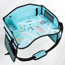 1pc Portable Travel Drawing Board, Kids Car Seat Tray Table, Foldable Storage Desk, Suitable For Car Travel And Art Activities - Multicolor - View 11