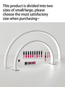 1 pieza Lámpara de uñas en forma de media luna de 14.1 pulgadas/20.4 pulgadas en blanco/rosa, lámpara de escritorio USB, adecuada para iluminación de arte de uñas comercial, tocadores, mesas de manualidades, mesitas de noche y aplicación de protectores de pantalla de teléfonos móviles.