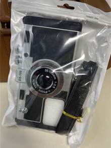 Funda de teléfono en forma de cámara 3D cruzada divertida compatible con iPhone 14 Pro Max, compatible con Apple 13 con cordón, compatible con iPhone 11/12/X/Xs/Xr/Xs Max resistente al agua, a los golpes y a los arañazos