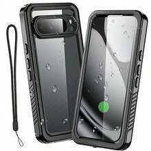 Waterproof Case For Pixel 10/Pixel 10 Pro XL/Pixel 10 Pro Case Waterproof Built-In Screen&Camera Lens Protector, [IP68 Underwater][12FT Military Grade Shockproof] Cell Phone Sleeves, Black/Clear - Black - View 2