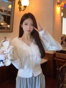 Women Cardigans - White - View 5