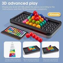 Juego de Pensamiento Lógico 2D Y 3D para Niños y Adultos 120 desafíos en un solo kit - Multicolor - Ver 11