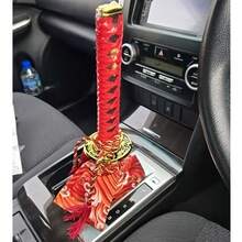 200mm JDM Katana Shift Knob - Universal Dustproof Shift Boot Collar & Adapter For Cars - Fits Most Manual Transmissions For, Subaru, (Racing Style Gear Stick) - A - View 3