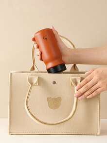 1pc Fashionable Mini 316 Stainless Steel Double Wall Insulated Tumbler, Hiking Leisure Cup, Women's Pocket Cup, Minimalist Style Gift Cup, Flat Bottom Cup