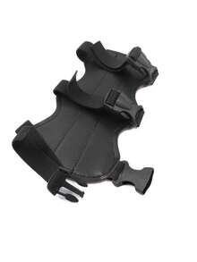 Adjustable Pu-Leather Archery Arm Guard & Wristband - Forearm Protector Bracer For Right Or Left Hand With Secure Buckle Straps; Breathable, Shock-Resistant, Lightweight Bow Wrist Guard For Recurve & Compound Bows