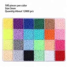 2000pcs/Pack Acrylic Candy Color Solid 3mm Small Hole Round Beads, DIY Jewelry, Clothing, Bracelet, Pendant Accessories - Solid Color Round Beads - View 37