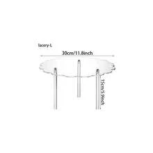 1 Set Acrylic Dessert Stand, Round Cake Display Rack, Transparent Exhibition Shelf For Birthday, Wedding - Clear - View 8
