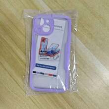 Hadaasi 1pc Soft TPU Bumper + Hard PC Back 2-In-1 Full Coverage Transparent Phone Case With Front Screen Protector, Compatible With IPhone 17 Pro/17 Pro Max/Air/17/16/16E/16 Pro Max/15/14/13/12/11 Pro Max/Plus/SE2/SE3, Galaxy M36/S25 FE, 12/13C/12C/Note 12 Pro/NOTE14 PRO+/NOTE13 PRO/NOTE13 PRO+, POCO M6 PRO, Reno14 Pro/Reno14 F, Hot 60 Pro/Hot 60 Pro+ - Mauve Purple - View 90