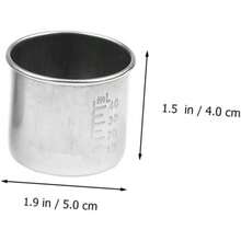 EstiloHemoton Tazas Medidoras De LíQuidos De Acero Inoxidable 4 Piezas Con Escala Precisa Para Medicina Y Laboratorio MedicióN FáCil Y Resistente Al CalorVersióN Mejorada