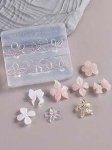 1pc Lily Flower Nail Art Carving Mold, Embossed Hibiscus Petal Pattern Design Template, DIY Nail Stamping Tool, Nail Art Supplies, Nail Tools, Nail Art Tools, Back To School Season, Nail Art, Nail Art Tools (Suitable For Nail Stickers) - Thông thoáng - Xem 10