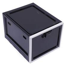 Lockable Box, Multipurpose Lockable Storage Bin For Tablet - Black and White - View 9
