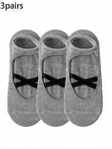 1/3/6 Pairs Random Solid Color Women Yoga Socks, Suitable For Pilates, Aerobics, Home, And Gift - Multicolor - View 9