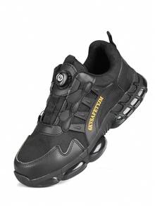 أحذية أمان للعمل جديدة للرجال، مقاومة للثقب بطرف من الصلب، مضادة للصدمات، مانعة للانزلاق، ماصة للصدمات، مقاومة للتآكل، بنظام ربط بالأربطة، قاعدة ناعمة، أحذية أمان للعمل مزيلة للروائح الكريهة