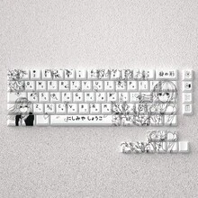 Wenshao Xigong Glass Keycaps Original Height PBT Material Positive Engraving Opaque Compatible With 60 65 68 Keyboards - Nhiều màu - Xem 2