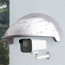 Security Camera Sun Rain Shade Cover Shield CCTV Home Dome Cam Protection Cover - White - View 2