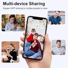 Cámara Oculta, Mini Cámara de Vigilancia WiFi HD 1080P con Visión Nocturna y Detección de Movimiento - Cámaras de  Inalámbricas para Interior/Exterior para Monitoreo de Hogar, Coche, Bebés y Mascotas - A9 Mejorado - Negro - Ver 7