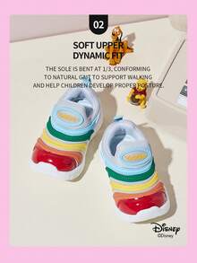 1 Pair Disney Authentic Mickey Mouse Family Infant Sports Shoes, Suitable For Daily, Holiday Sports And Outdoor Wear. Comfortable, Non-Slip, Durable, Breathable, Caring For Feet. (Boys Sports Shoes, Girls Sports Shoes, Baby Shoes)