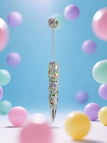 1/3/5/10pcs Multi-Color Luxury Full Crystal Ballpoint Pen With Smooth Black Ink, Creative DIY Jewelry Pen For School, Office, Study, Gift - Bead Pen - View 4