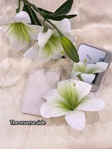 1个可折叠化妆镜，便携式手持化妆镜，简约梳妆镜，适用于宿舍、学生书桌，价格实惠，可作为圣诞礼物、化妆品、化妆工具、廉价商品、礼品、女士礼品、圣诞礼物、赠品、旅行必备品。 - 彩色 - 查看 4