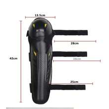 Rodilleras y Coderas Ajustables para Motocicleta para Hombres - Ajuste Cómodo con Hebilla Segura, Conjunto de Equipo de Protección Mejorado para Turismo Urbano - Oscuro - Ver 3