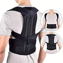 1pc Autumn And Winter Thick Male And Female Posture Corrector, Adjustable And Comfortable Back Support, Supports Spine, Back, Neck, Collarbone And Shoulder Correctors, Improves Posture - Multicolor - View 7