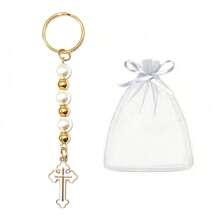 10/20 piezas Mini llaveros como recuerdos para bautizo, primera comunión, boda, cristiano u otro evento religioso
