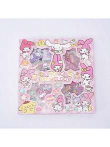 96张/套正品防水卡通动物图案贴纸，适用于剪贴簿礼盒、DIY项目和水瓶装饰，图案不重复，适合作为圣诞节、感恩节、情人节、新年礼物。 - 彩色 - 查看 16