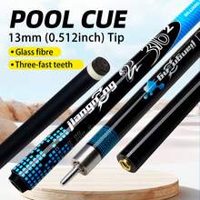 13MM Billiards Rod 1/2 Split Head Head Billiards Ball Nine Ball Ball Ball Room Special American Member Bar Black Octopal Billiards Rod