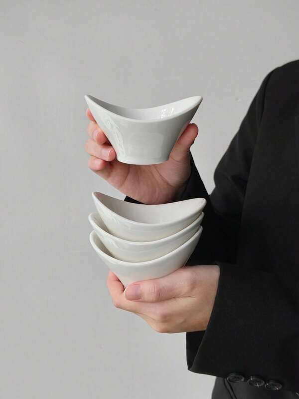 1pc Vintage Ingot Ceramic Snack Bowl, High-Quality Ceramic Bowl For Afternoon Tea Desserts, Home Tea Table Snack Bowl. Suitable For Restaurant, Living Room.