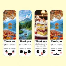 54/108入客製化食物標誌貼紙，個性化設計，捕捉情感時刻，適用於蛋糕店和烘焙坊，可愛極簡插畫表情，獨特禮物貼紙 - 彩色 - 查看 3