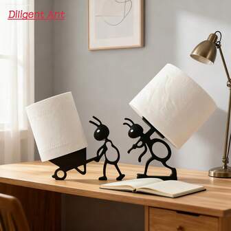 简约实用的纸巾架 - 可爱的现代蚂蚁造型，生动活泼的动物图案设计。这款优雅的厕纸盒为浴室空间增添了幽默感和时尚感，非常适合家居装饰、办公室卫生间或任何盥洗区域。是居家卫浴的理想创意礼品之选。