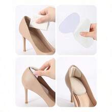 1 Pair/2 Pairs Heel Grips Liner Cushions Inserts For Loose Shoes, Heel Pads Snugs For Shoe Too Big Men Women, Filler Improved Shoe Fit And Comfort, Prevent Heel  And Blister  Plain    Basics  Cute    Plain / Plain Toe