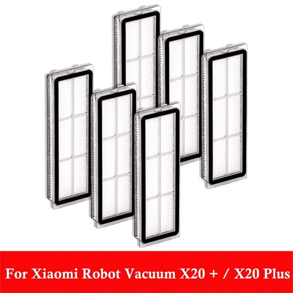 Filtro HEPA compatible con aspiradora robot X20+, X20 Plus, S20+, S10 Plus, S10+, Mijia 1C 2C 1T STYTJ01ZHM STYTJ02ZHM 2 para Dreame L10s Ultra, L10s Pro, L10 Ultra, F9 Repuesto