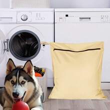 1 قطعة كيس غسيل مضاد للحيوانات الأليفة - حجم كبير | يمنع انسداد آلة الغسيل بشعر الحيوانات الأليفة | كيس غسيل سميك | مواد | مناسب لفرش الحيوانات الأليفة ، الملابس الناعمة | 2 أحجام (70 * 60 سم / 90 * 60 سم) | بيج | أزرق داكن | أخضر | إصدار جديد محسن لعام 2025