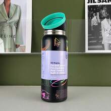 24OZ/32OZ/40OZ-OwalaCup Good Egg Vacuum Flasks & Thermoses Water Bottle Drinkware Thermo Tumbler Stainless Steel Thermal Mug Original Cold Hot,Compatible With Insulated Stainless Steel Water Bottles. This Water Bottle Features A Double-Layer Vacuum Insulation Design, Making It A High-Quality Summer Drinking Utensil. It Is Easy To Carry And Suitable For Outdoor Camping, Hiking, Car Trips, Or Travel. It Is An Excellent Gift Choice. It Is A Sports Water Bottle, Designed Specifically For Water Drinkers. It Is Very Suitable For Outdoor Picnics, Summer Activities, Outdoor Adventures, Camping, Gyms, Dormitories, Yoga, Car Rides, Office Commutes, Teachers, Graduation Gifts, Teacher Gifts, Mother's Day Gifts, Birthday Gifts. It Is Very Suitable For Drinking Water, Iced Tea Or Coffee, Cold Drinks And Hot Drinks. - Ngón tay đen 32OZ - Xem 1