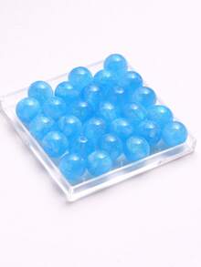 50 件梦幻春夏银河闪光圆形树脂珠，DIY 手链首饰制作用品