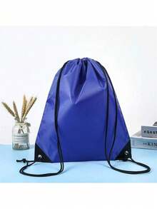 1pc Minimalist Drawstring Pocket Outdoor Sports Backpack - View 3