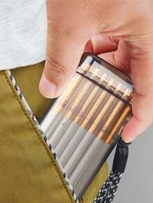 1pc Compact 3-In-1 Transparent Sealed Waterproof Cigarette Case, Portable Smoking Accessories Storage Box For Men & Women, Suitable For Outdoor Sports, Vape Charm, Gifts