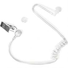 Earpiece Headphones Prop, Earplugs Acoustic Tube Headset Secret Service Security Guard Costume Ear Piece Costume Accessory Halloween Costume White - 1 - View 2