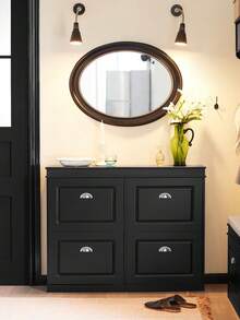 SoBuy FSR79-SCH Schuhschrank schmal mit 4 Klappen Schuhregal Schuhkipper mit 8 Ablageflächen Schuhkommode Schuhablage Schwarz BHT ca.: 105x82x24cm Schmaler Schuhschrank Schrank Schuhe Schuh Schrank Schuhaufbewahrung Schuhaufbewahrungsschrank Schuhaufbewahrungstruhe Schuhbank Schuhe Schrank Schuheschrank Schuhkasten Schuhkipper Schuhkommode Schuhregal Schuhregal Geschlossen Schuhregal Schmal Schuhregal Schmal Geschlossen Schuhschrank Schuhschrank Geschlossen Schuhschrank Hängend Schuhschrank Mit Türen Schuhschrank Schuhschränke Schuschrank Shoe Cabinet Aufbewahrungsbank Aufbewahrungsschrank Aufbewahrungstruhe Ayakkabı Dolabı Ayakkabılık Dolap Flurschrank Eingangsbereich Schwarz MDF (E1) 105x24x82 cm