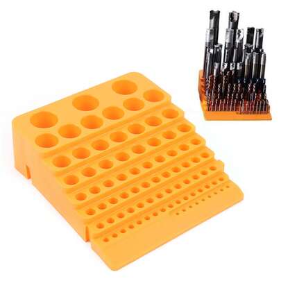 Portable Drill Bits CNC84 Milling Cutter Storage Box Holder Organizer 84 Holes
