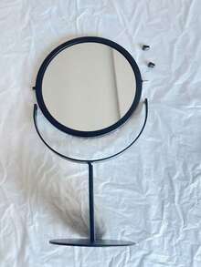 1 buc Oglindă de machiaj rotativă decorativă 1:2, Oglindă de vanitate metalică elegantă pentru biroul din cămin, Cadou pentru studente, Machiaj, Ieftin, Decor cameră, Vanitate, Călătorie, Dormitor, Accesorii machiaj, Oglindă, Oglindă de vanitate, Ieftin, Umplutură pentru șosete, Machiaj, Instrumente de machiaj, Lucruri ieftine, Cadouri, Cadouri pentru femei, Cadouri de Crăciun