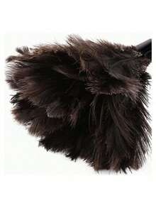 1/2/3piezas de plumero de pico de avestruz natural - Mango de madera duradera, diseño ergonómico para hogar, dormitorio, estantería, escritorio y limpieza de interiores de automóvil - Remoción suave de polvo con plumas decorativas y esponjosas, no requiere baterías, plumero para decoración del hogar, limpiador de dormitorio, limpiador elegante, limpiador de alta calidad, herramienta de limpieza, suministros de limpieza del hogar - Multicolor - Ver 10