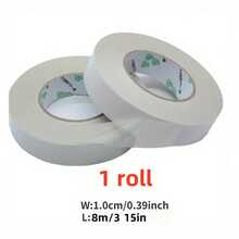 1/2 Roll High Viscosity Double-Sided Tape, Office/Student Double-Sided Tape, Non-Residue Double-Sided Tape, High Viscosity Hot Melt Double-Sided Tape, White Tear-Off Strong Double-Sided Tape, Transparent Office Supplies, 10mm/15mm/20mm/30mm - White - View 21