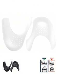 30双防皱鞋套,散装运动鞋保护套,鞋头保护套,运动鞋靴子防皱贴,黑白配色,适合春夏穿着,可作伴娘礼物、房间装饰、卧室装饰、海滩度假、旅行必备,男女皆宜。 - 彩色 - 查看 2