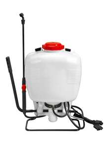 Fumigador jardinero 15 litros boquilla latón ajustable aspersor manual ideal riego huertos jardín agricultura herramientas resistentes fácil uso - Blanco - Ver 1