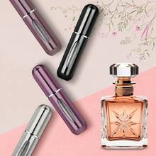 Pink Refillable Metal Perfume Spray Bottle, Compact Travel-Size Fragrance Dispenser, Mini Portable Atomizer For Daily Fragrance Travel Essential,Perfume Refillable Bottle - Pink - View 3