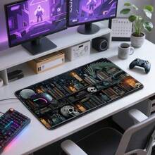 Mystical Gothic Library Large Gaming Mouse Pad 31.5"X15.7"| Vintage Book-Themed XXL Desk Mat, Non-  Rubber Base & Stitched Edges - Extended Mousepad For PC/Laptop/Office/Home Decor - 80*30*0.2 - 查看 7