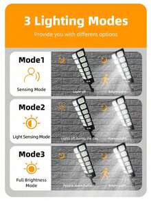 8000W Solar Power Outdoor Street Lights - 6500K Solar Parking Lot Lights Commercial Dusk To Dawn, Double Row 12 Grid 504 Led Courtyard Wall Light,Heavy Duty Split Type LED Solar Street Light Remote Control, Street Lights Solar Powered For Yard/DrivewayHuman Body Sensing Street Light, Super Bright Automatic Sensing Solar Street Light Suitable For Streets, Courtyards, Garage Entrances, Etc. - Solar Lights - View 9